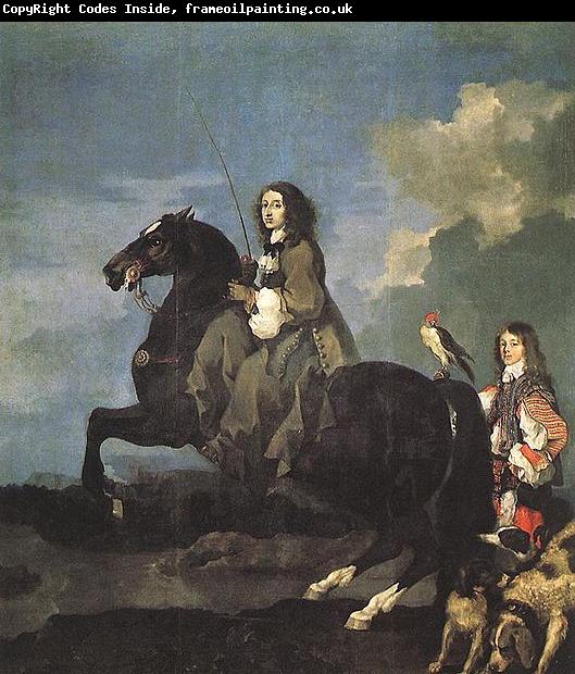 Sebastien Bourdon Queen Christina of Sweden on Horseback